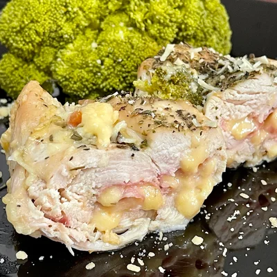 Recipe of Chicken stuffed with ham and cheese on the DeliRec recipe website