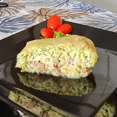 Recipe of Zucchini roll with ricotta and tuna cream on the DeliRec recipe website