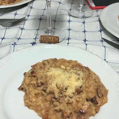 Recipe of Tuscan sausage risotto on the DeliRec recipe website