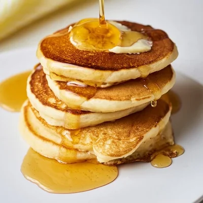 Recipe of American pancake with vanilla butter on the DeliRec recipe website