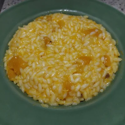 Recipe of Pumpkin risotto with pink pepper on the DeliRec recipe website