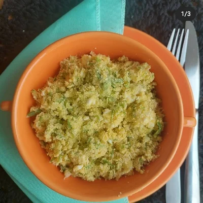 Recipe of Zucchini crumble with egg on the DeliRec recipe website