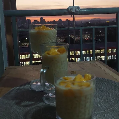 Recipe of Coconut Sago with Mango on the DeliRec recipe website