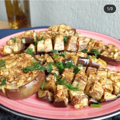 Recipe of spicy eggplant on the DeliRec recipe website