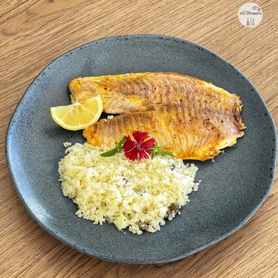 Recipe of Grilled Tilapia and Cauliflower Couscous on the DeliRec recipe website