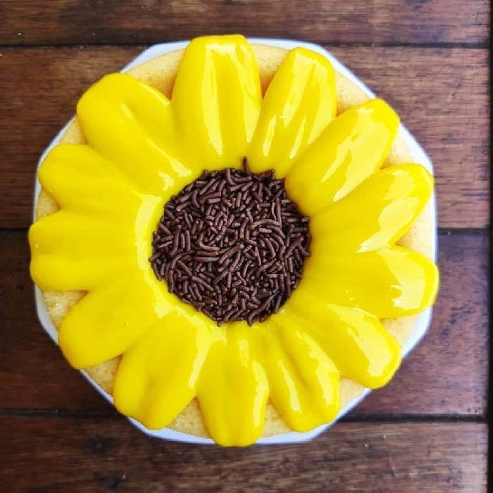 Photo of the sunflower cake – recipe of sunflower cake on DeliRec