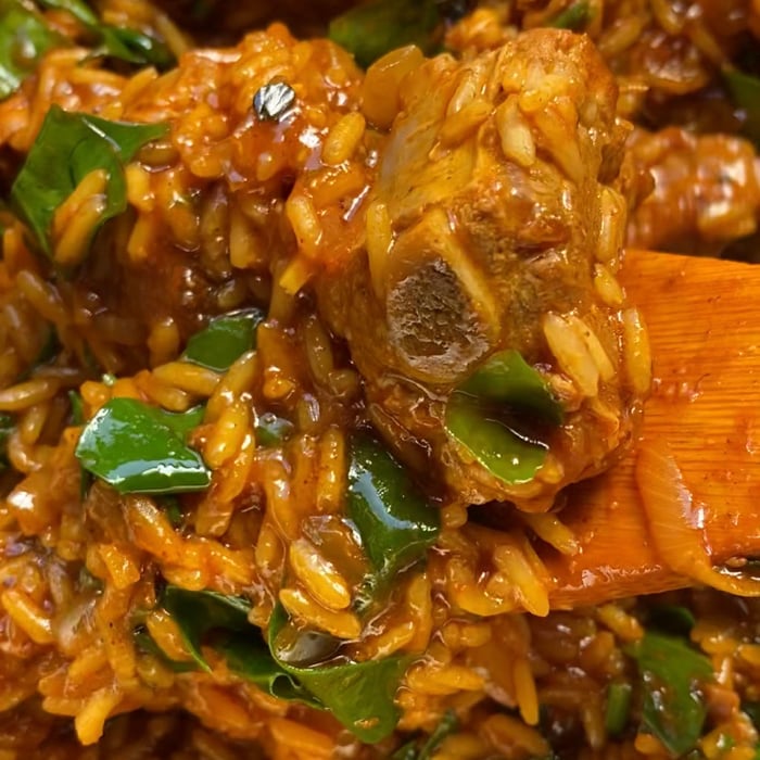 Photo of the Ribs rice with ora-pro-nóbis – recipe of Ribs rice with ora-pro-nóbis on DeliRec