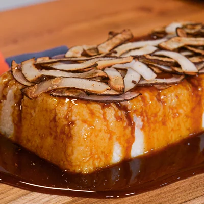 Recette de Pudding de tapioca au caramel de noix de coco grillée sur le site de recettes DeliRec