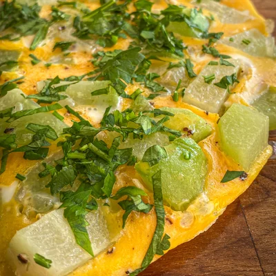 Recipe of chayote frittata on the DeliRec recipe website