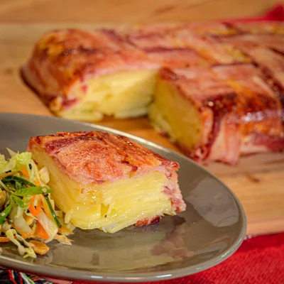 Recipe of Bacon Potato Gratin on the DeliRec recipe website