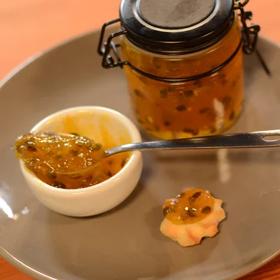 Recipe of Natural mango and passion fruit jelly on the DeliRec recipe website