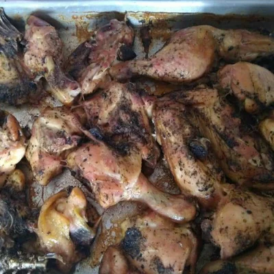 Recipe of roasted chicken thigh on the DeliRec recipe website