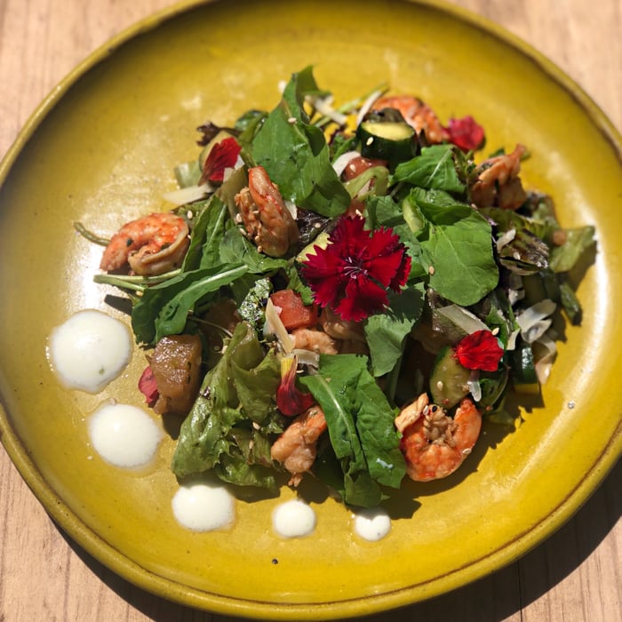 Photo of the Salad with prawns, pineapple and citrus yogurt dressing – recipe of Salad with prawns, pineapple and citrus yogurt dressing on DeliRec