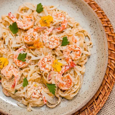 Recipe of tagliatelle with shrimp on the DeliRec recipe website