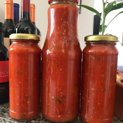 Recipe of Homemade fresh tomato sauce on the DeliRec recipe website