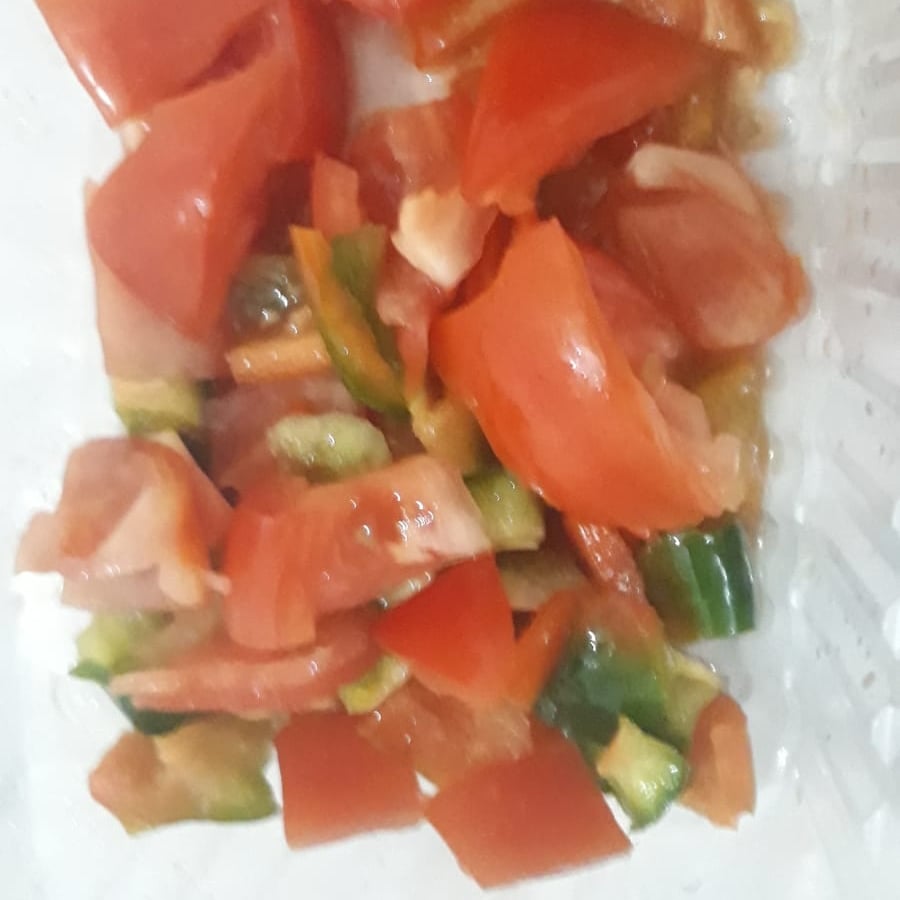 Foto da Salada de tomate e pimentão - receita de Salada de tomate e pimentão no DeliRec