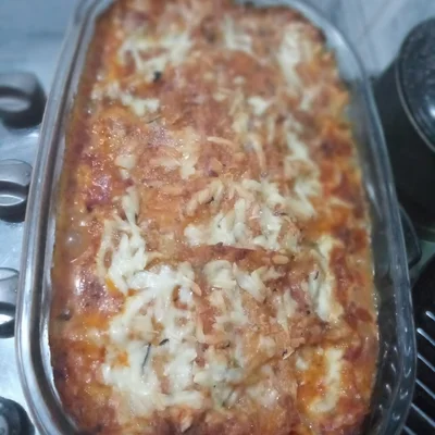 Recipe of Chicken lasagna with cheese and ham, on the DeliRec recipe website