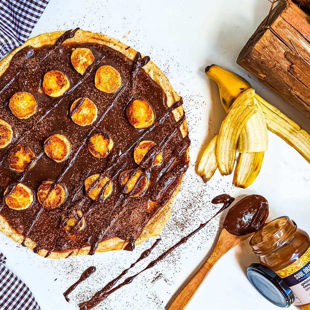 Photo of the Sweet banana and cocoa pizza – recipe of Sweet banana and cocoa pizza on DeliRec