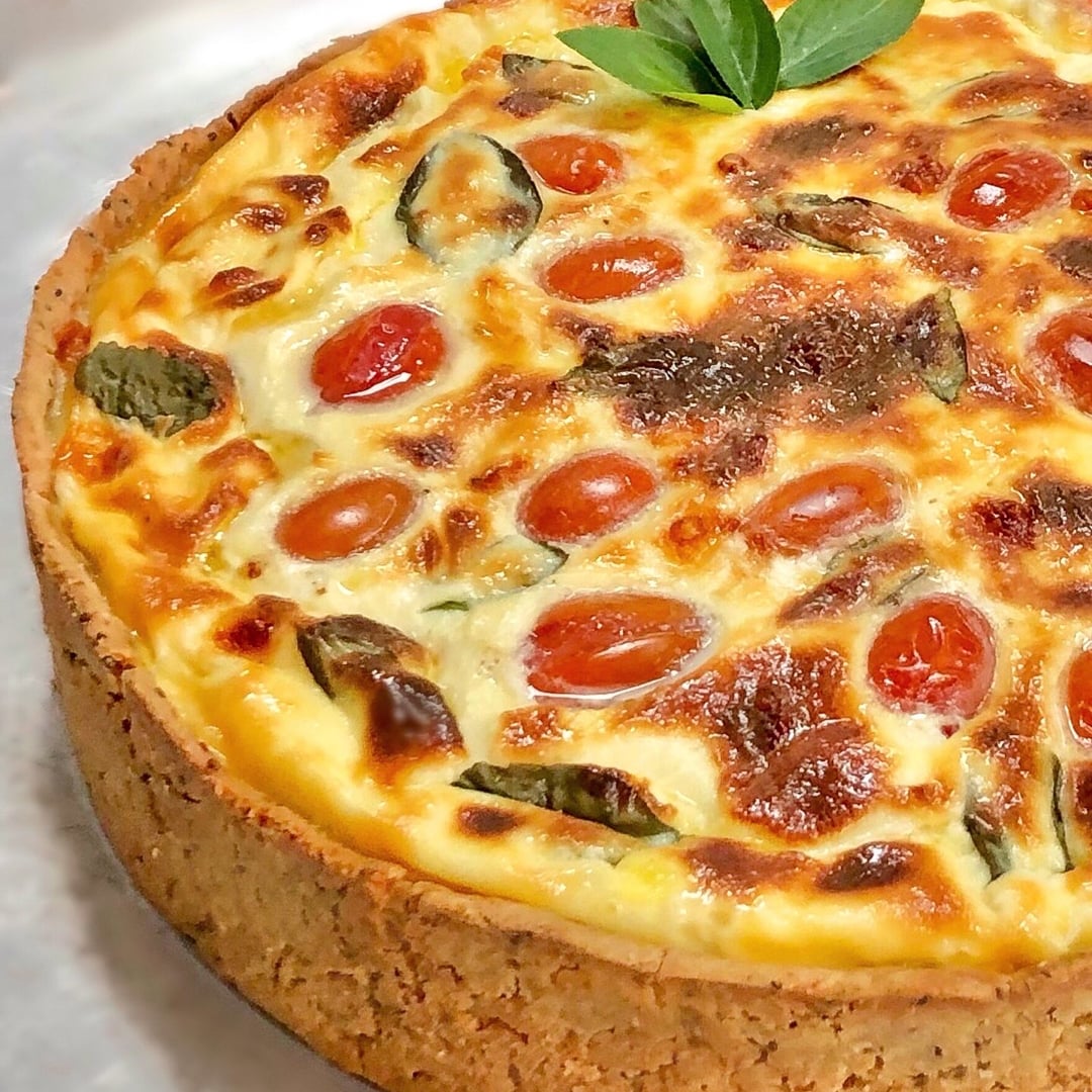 Photo of the Quiche Caprese Low Carb Chickpea Base – recipe of Quiche Caprese Low Carb Chickpea Base on DeliRec