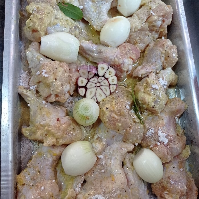 Photo of the Chicken drumsticks with onion and orange cream – recipe of Chicken drumsticks with onion and orange cream on DeliRec