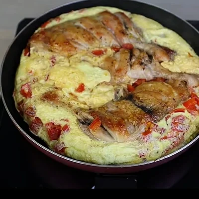 Recipe of Chicken thigh with egg on the DeliRec recipe website