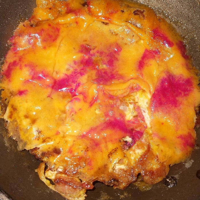 Foto da Sanduíche ou Omelete de tender com ovos e queijo reino - receita de Sanduíche ou Omelete de tender com ovos e queijo reino no DeliRec