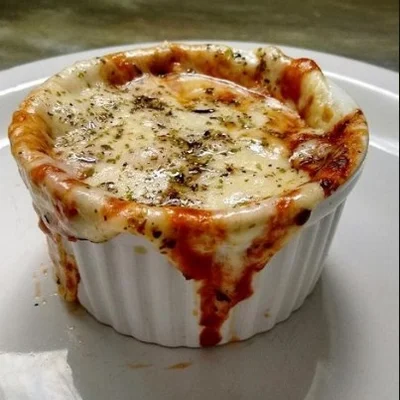 Recipe of mug pizza on the DeliRec recipe website