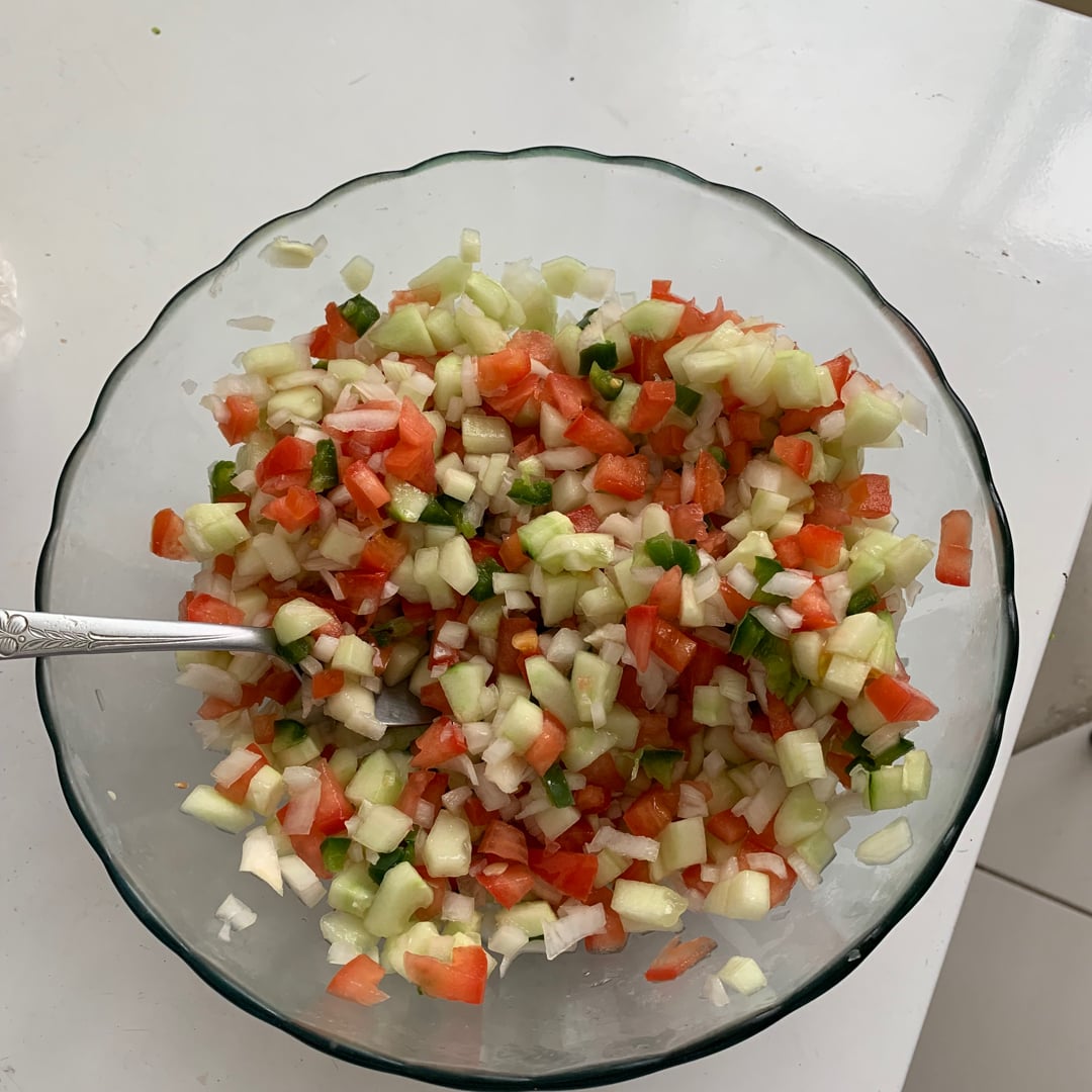 Foto da Salada de pepino  tomate e cebola   - receita de Salada de pepino  tomate e cebola   no DeliRec