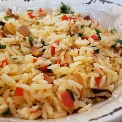 Recipe of Rice with almonds on the DeliRec recipe website