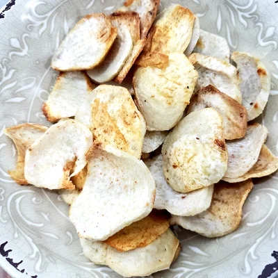 Recipe of yam chips on the DeliRec recipe website