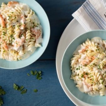Photo of the Macaroni in white sauce with salmon – recipe of Macaroni in white sauce with salmon on DeliRec