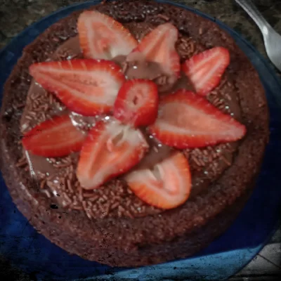 Recipe of Brigadeiro pool cake 😍 on the DeliRec recipe website