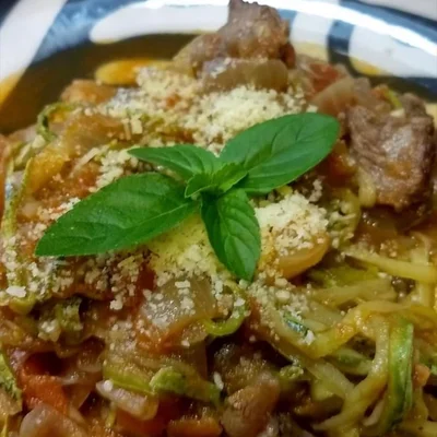 Recipe of Italian zucchini spaghetti on the DeliRec recipe website