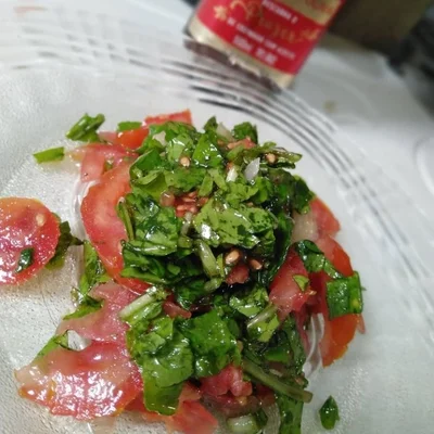 Recipe of Arugula Salad with Tomato on the DeliRec recipe website