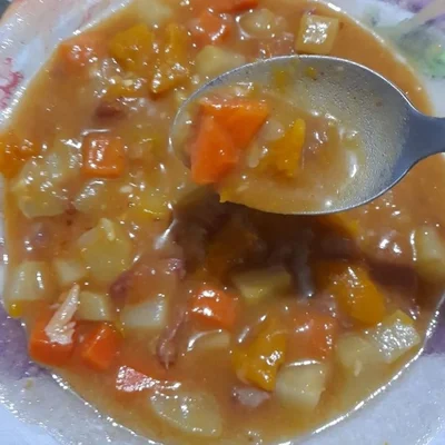 Recipe of quick soup on the DeliRec recipe website