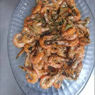 Recipe of onion shrimp on the DeliRec recipe website
