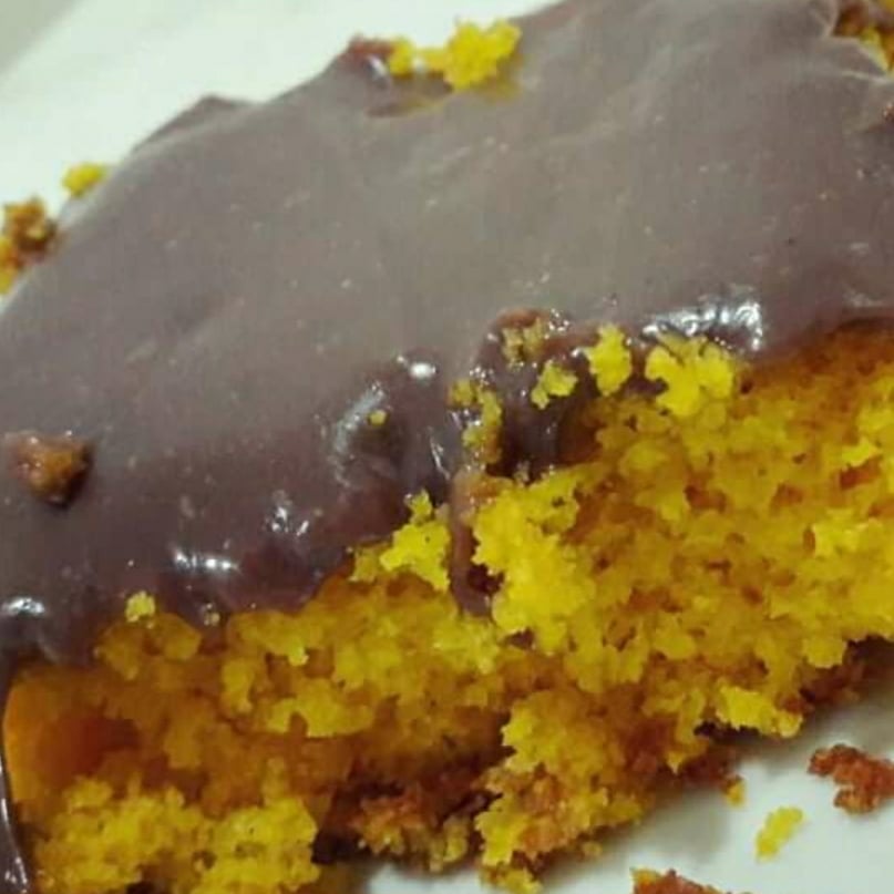 Photo of the Carrot Cake with Chocolate Sauce – recipe of Carrot Cake with Chocolate Sauce on DeliRec