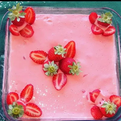 Recipe of Strawberry Mousse 🍓 on the DeliRec recipe website