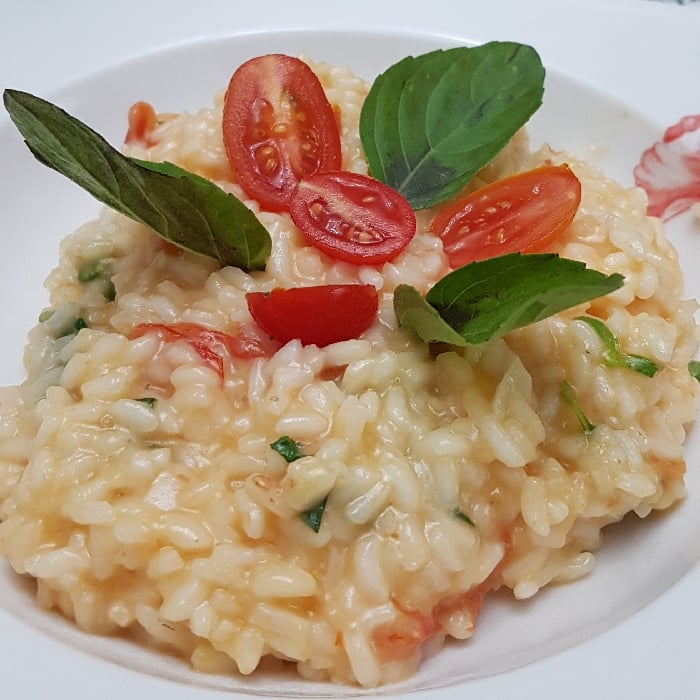 Photo of the Cherry Tomato Risotto with Basil – recipe of Cherry Tomato Risotto with Basil on DeliRec