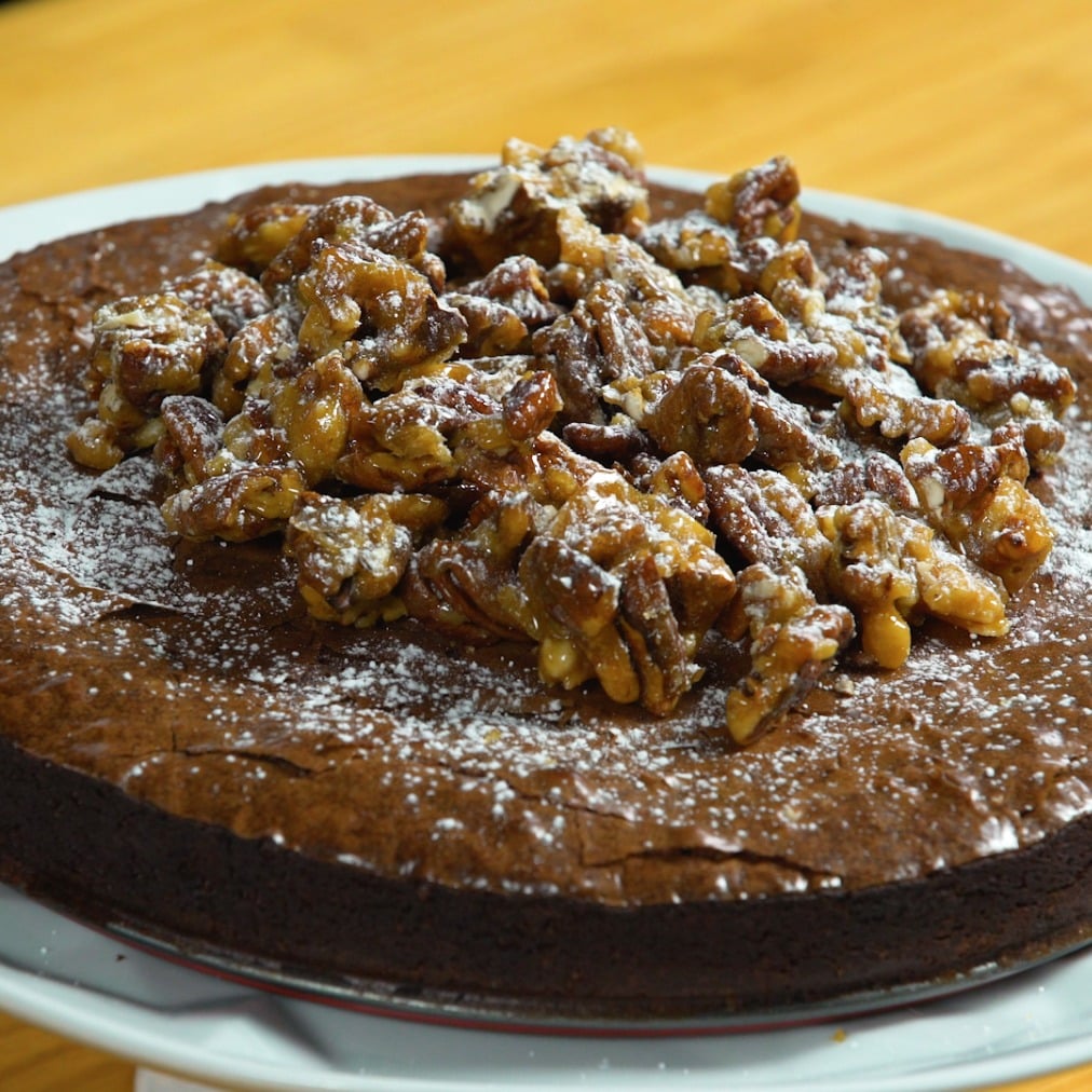 Foto da Torta de chocolate com nozes - receita de Torta de chocolate com nozes no DeliRec