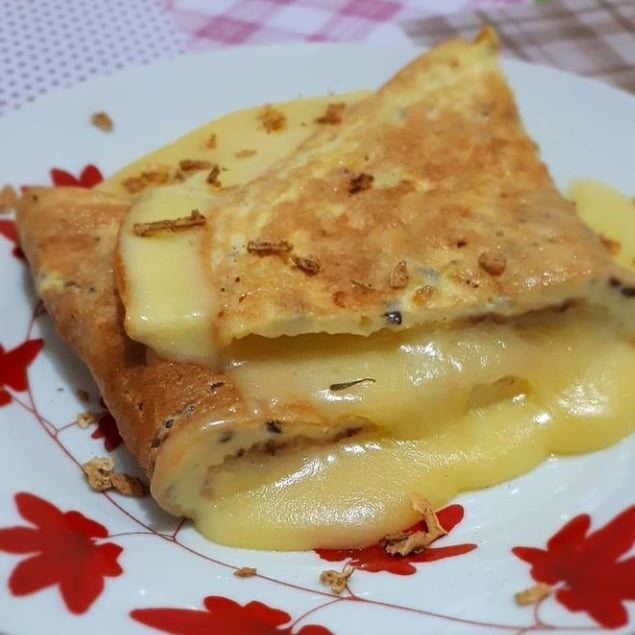 Foto da Crepioca com sementes e queijo - receita de Crepioca com sementes e queijo no DeliRec
