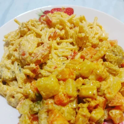 Recipe of pasta with shrimp on the DeliRec recipe website