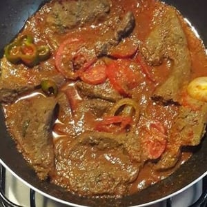 Liver in sauce