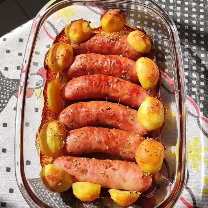 Photo of the Baked sausage with potato – recipe of Baked sausage with potato on DeliRec