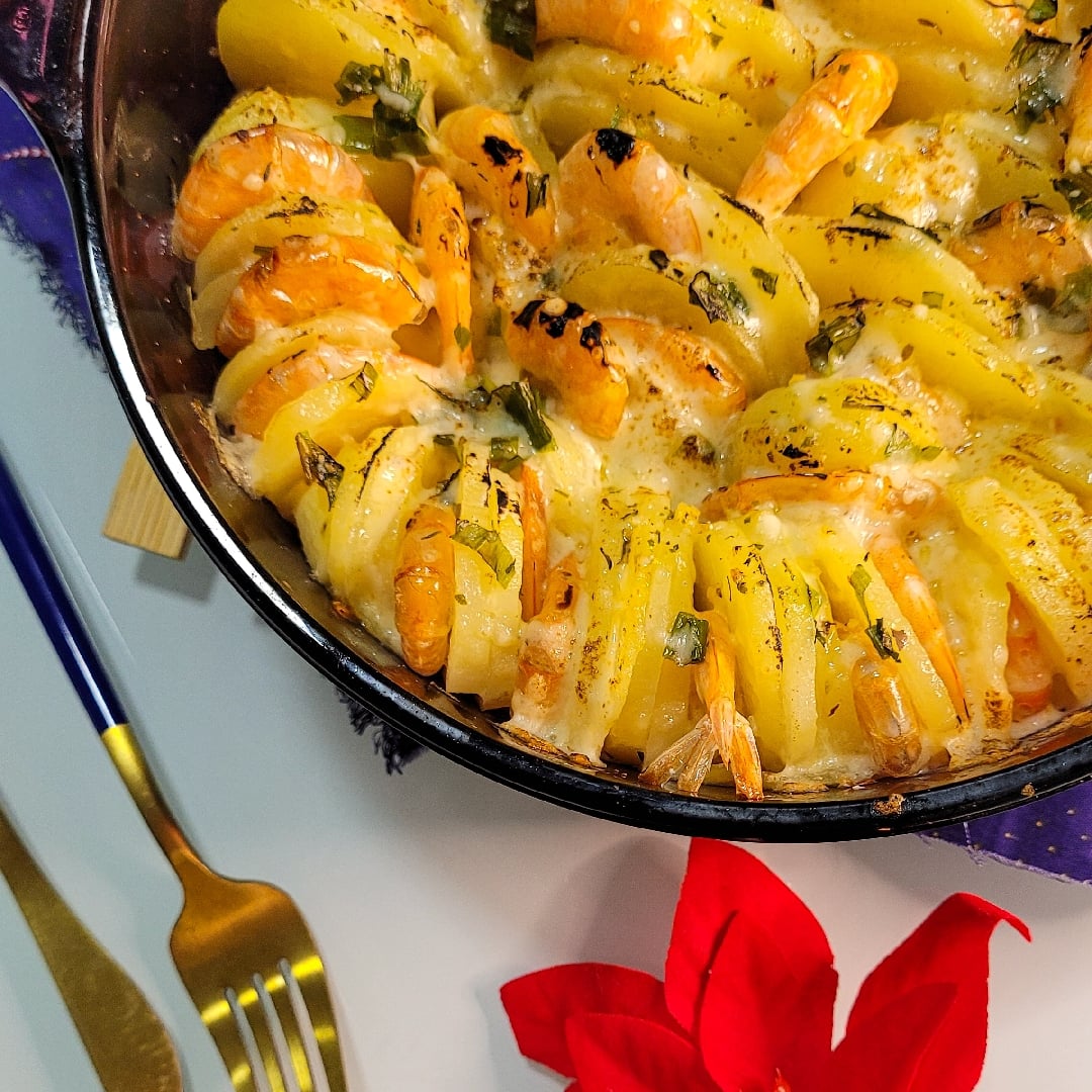 Photo of the Potatoes with Prawns Gratin – recipe of Potatoes with Prawns Gratin on DeliRec