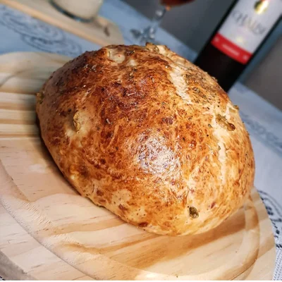 Recipe of bread with olives on the DeliRec recipe website