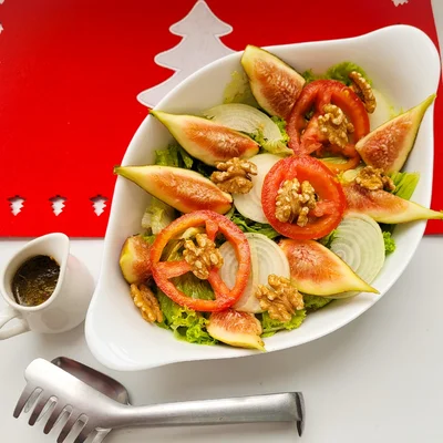 Recipe of Fig Salad on the DeliRec recipe website