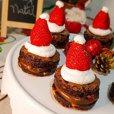 Recipe of christmas brownie on the DeliRec recipe website