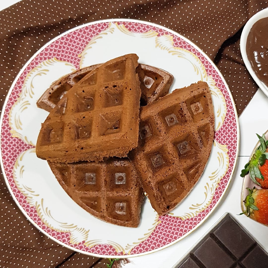 Photo of the chocolate waffles – recipe of chocolate waffles on DeliRec