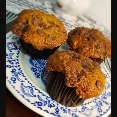 Recipe of Banana and Chocolate Muffins on the DeliRec recipe website